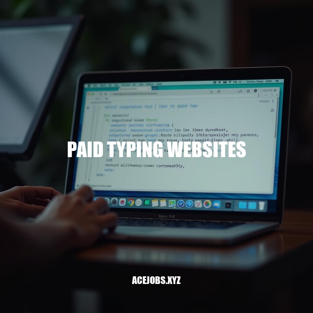 Paid Typing Websites: Earn Money by Keying In